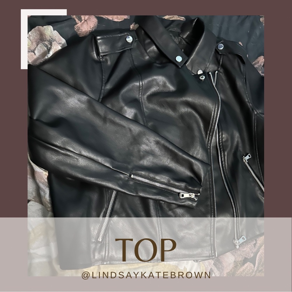 NWT Eloquii Black Faux Leather Jacket